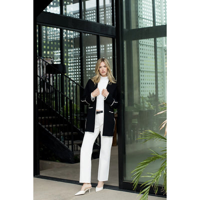 Stitch Noir Midi Cardigan