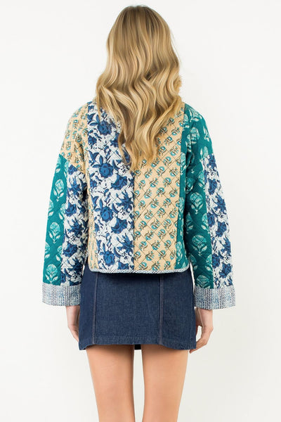 Patchwork Floral Quilted Jacket