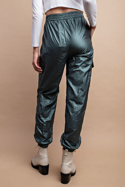 Metallic Utility Cargo Pant