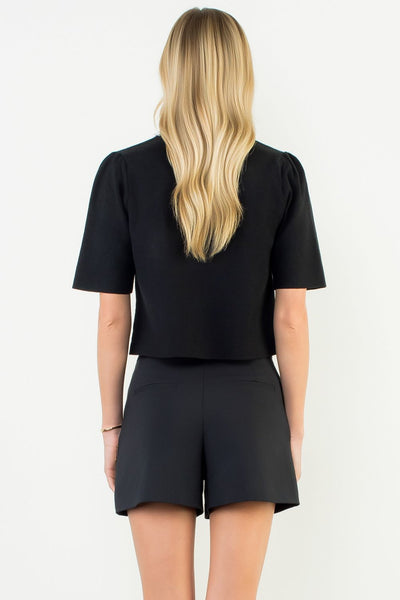 Pearl Poise Cropped Top