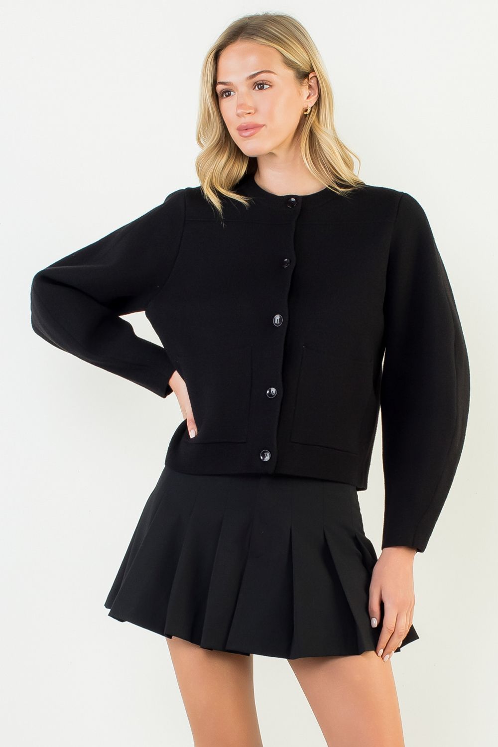 Layered Charm Cropped Cardigan