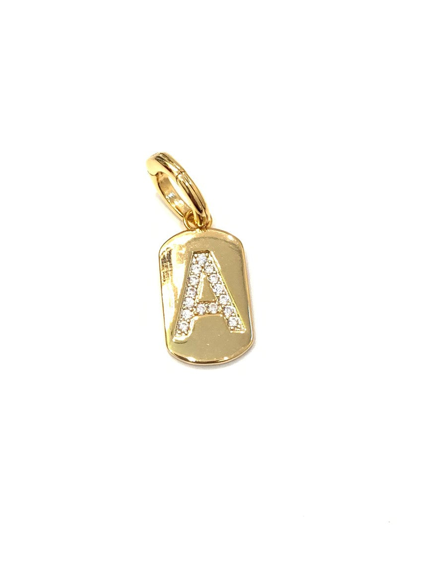 Initial Gold Charm