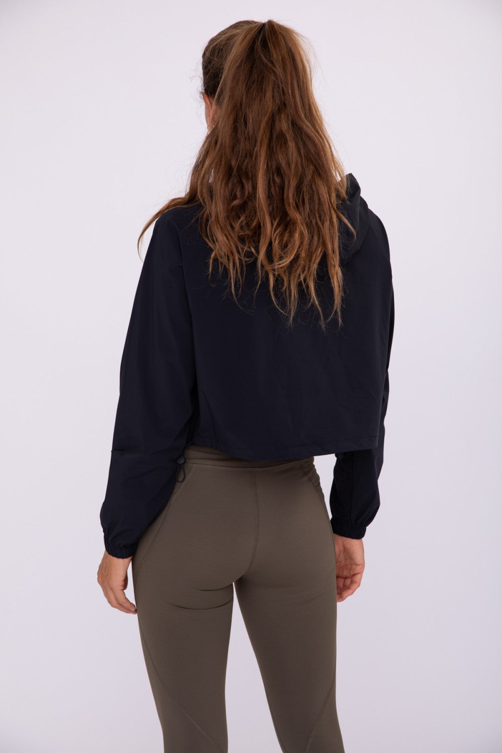 Waterproof Snap Front Cropped Pullover
