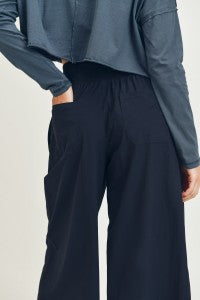 Culotte Pants With Elastic Waistband
