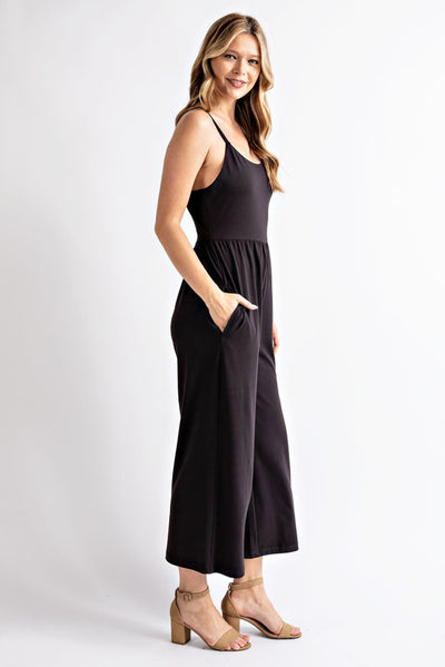 Butter Soft Tank Jumpsuit With Pockets