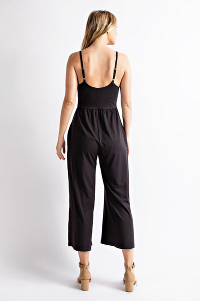 Butter Soft Tank Jumpsuit With Pockets
