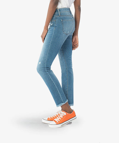 KUT from the KLOTH: Reese High Rise Ankle Straight Leg Denim