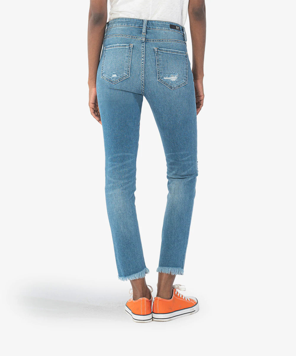 KUT from the KLOTH: Reese High Rise Ankle Straight Leg Denim