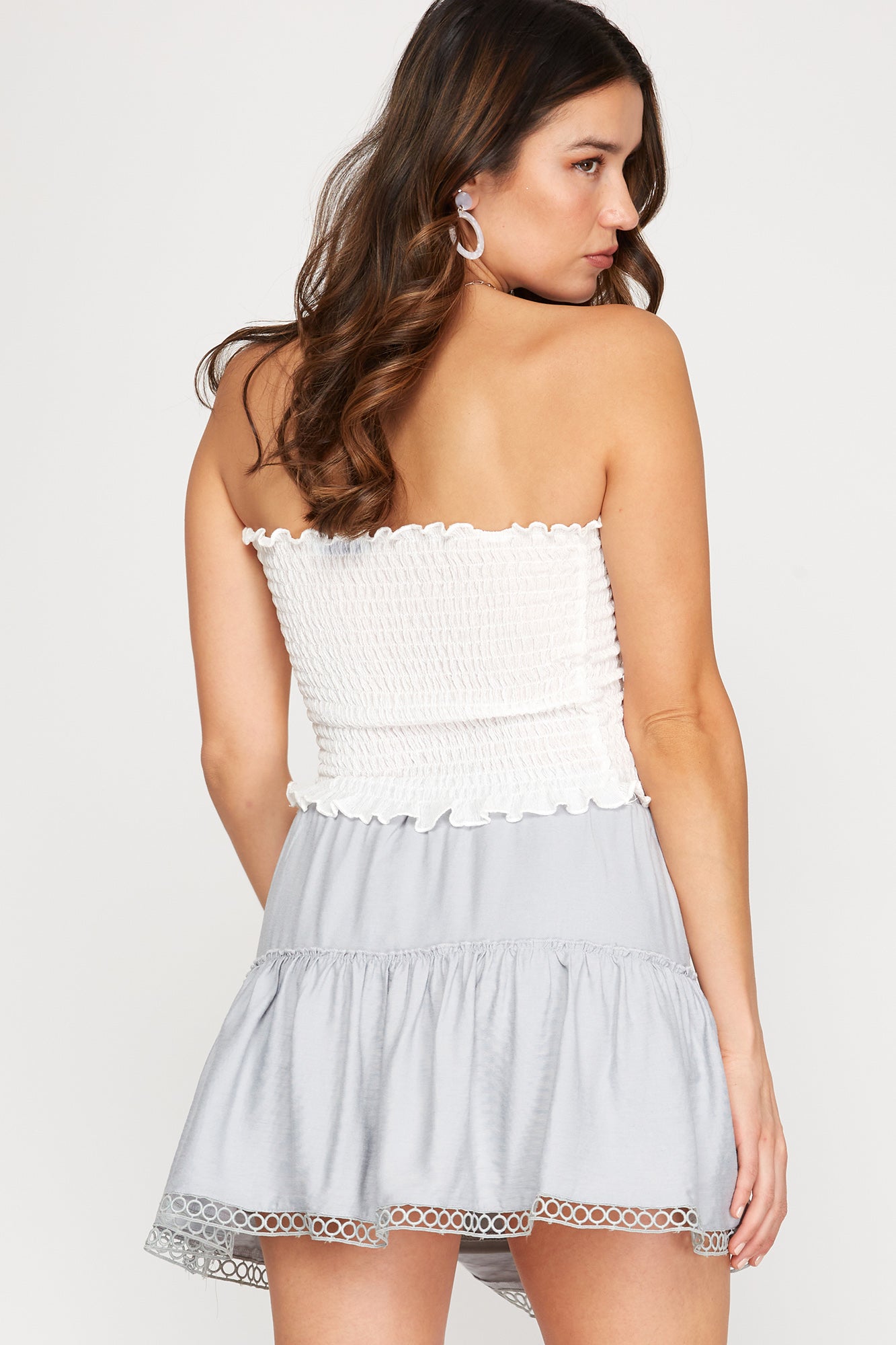 Mini Tiered Lace Skirt